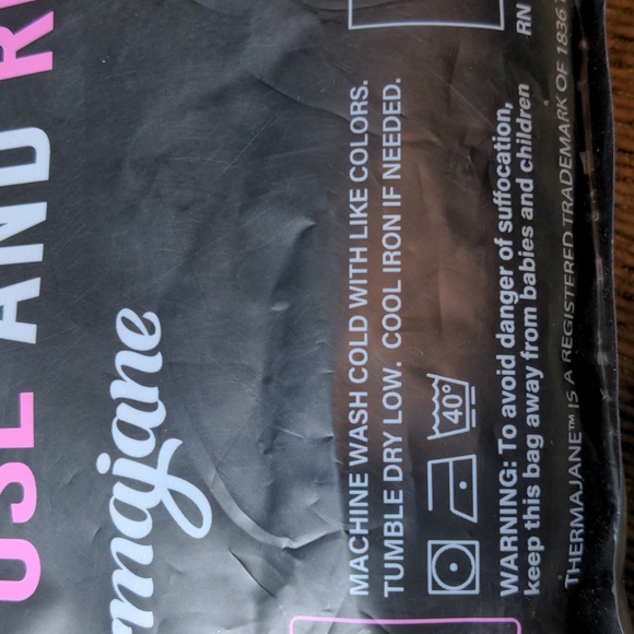 THERMAJANE Blue Thermal Base Layer Set Crew Neck Top and Pants NEW Women's XL - Picture 9 of 10